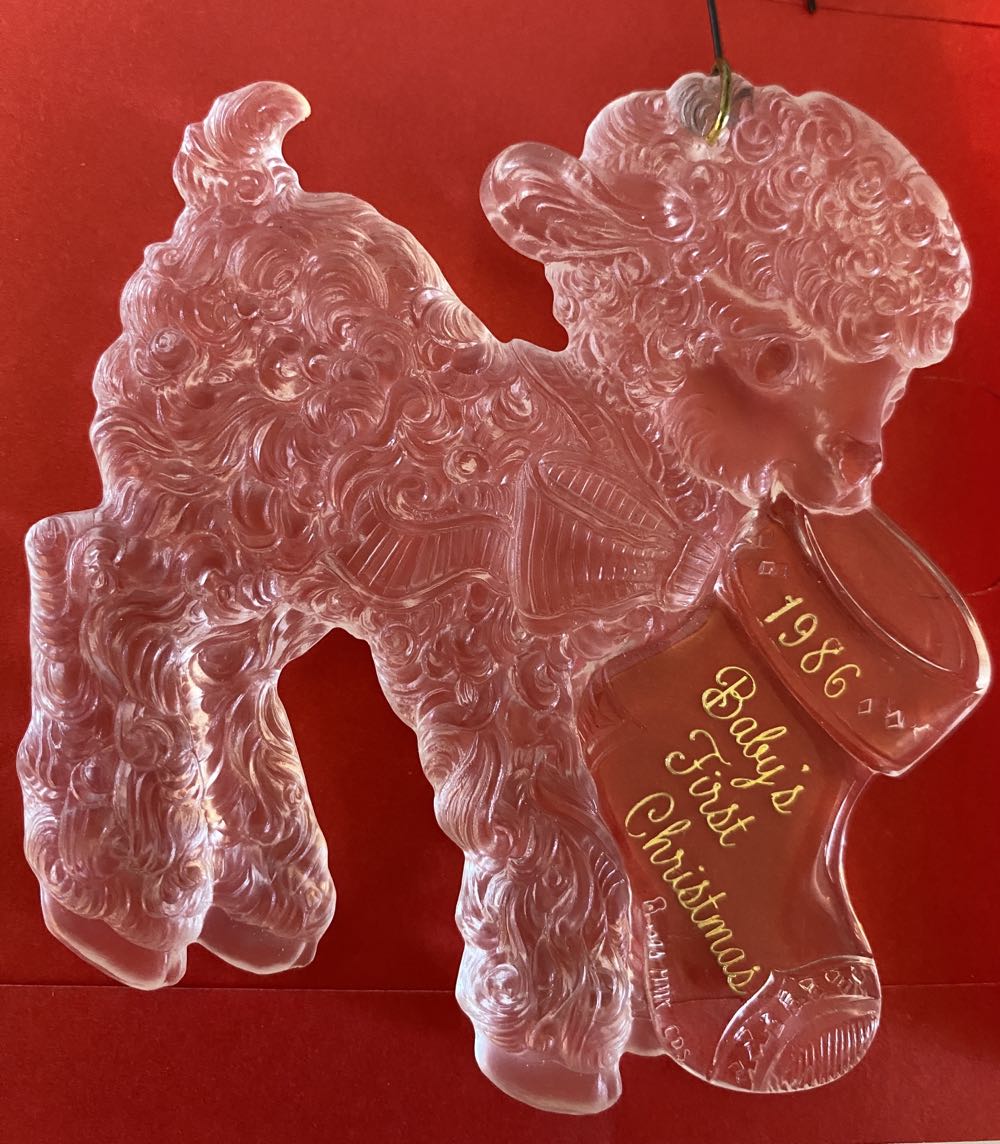 Baby’s First Christmas 1986  ornament collectible - Main Image 2