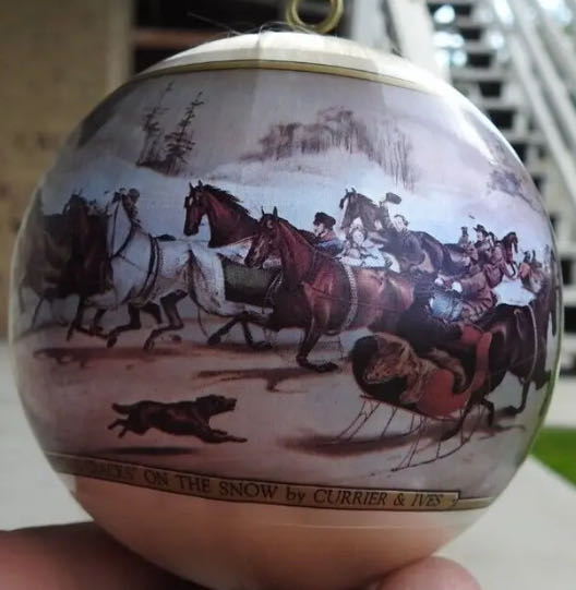 The Old Grist Mill - Currier And Ives (Vintage Christmas) ornament collectible - Main Image 2