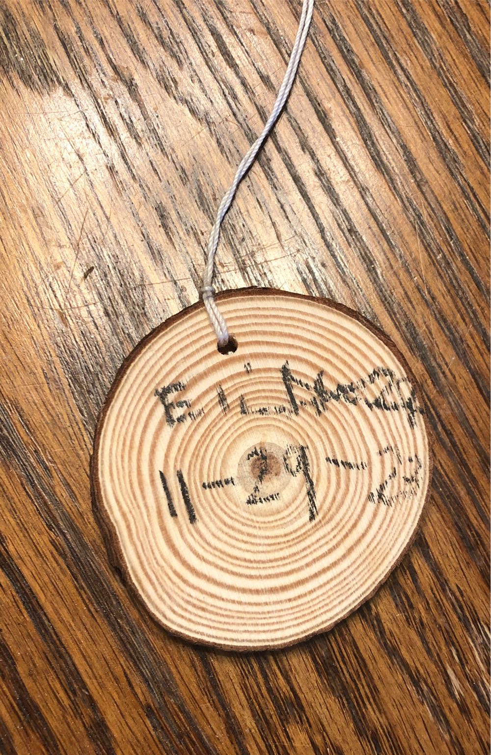 Handmade Tree Ornament Circle 2023  (Handmade By Eli) ornament collectible - Main Image 2