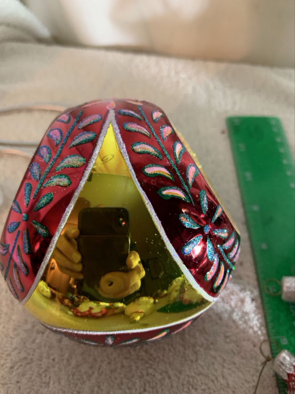 Stardust Memories, Red & Gold - Fantasia (Christmas Tree Ornament) ornament collectible - Main Image 4
