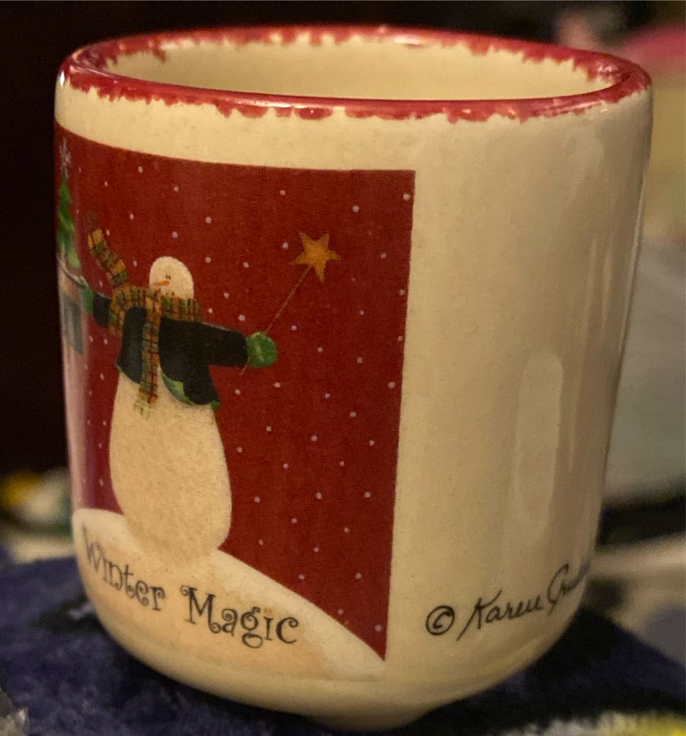 Winter Magic Set By Karen Cruden - Snowman (Winter Magic) ornament collectible - Main Image 3