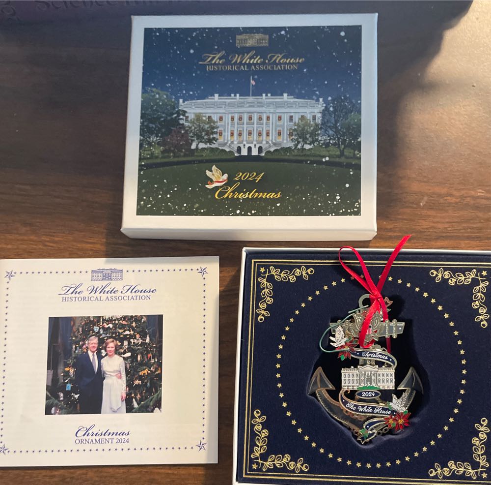White House - 2024 - Jimmy Carter - White House Christmas Ornament (Jimmy Carter) ornament collectible [Barcode 634228672895] - Main Image 3