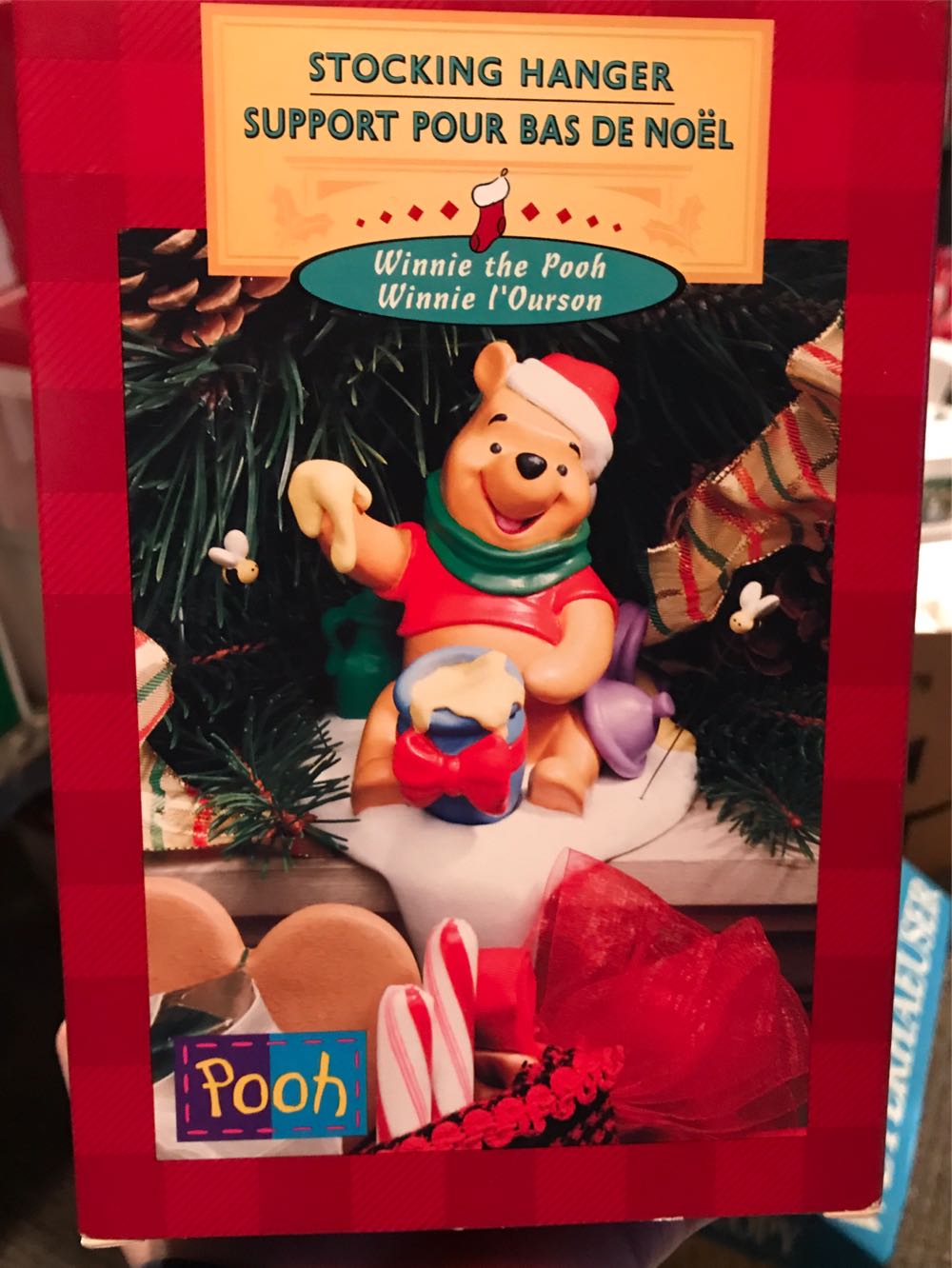 Winnie the Pooh Stocking Holder  ornament collectible [Barcode 015012482607] - Main Image 2