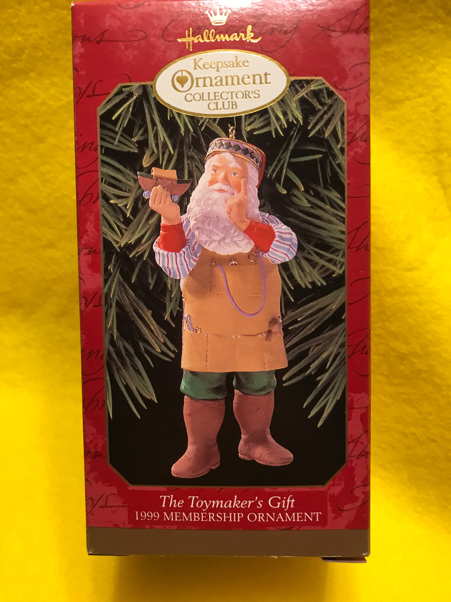 Toymaker Santa Club The Toymaker’s Gift (1999) - Toymaker Santa (Hallmark Club Exclusive) ornament collectible [Barcode 783322758896] - Main Image 3