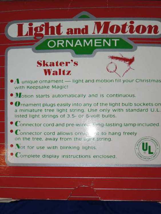 Skater’s Waltz - Light And Motion (Ice Skaters) ornament collectible - Main Image 2