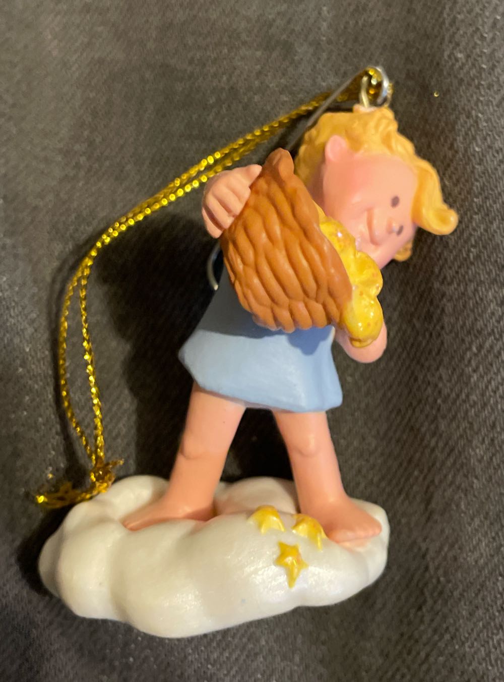 Belleek Irish Angel With Harp Holiday Bell In Box Vintage