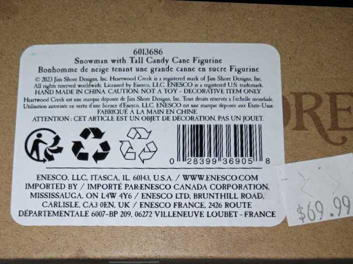 Sweet Christmas Wishes - # 6013686 - Jim Shore (Snowman) ornament collectible - Main Image 2