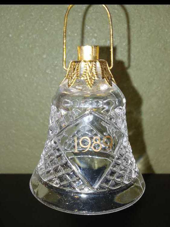 Holiday Bell Lighted Lead Crystal  (Lighted Lead Crystal Bell) ornament collectible - Main Image 3