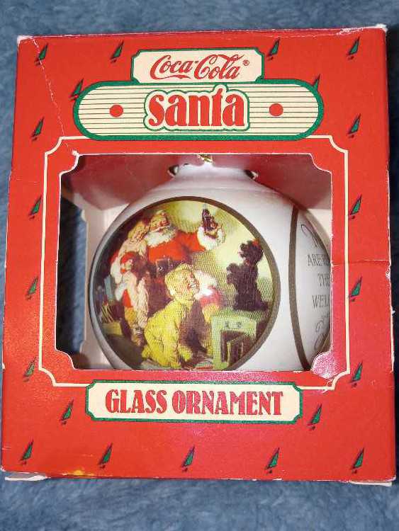 Coca-Cola Santa - Coca-Cola Santa (Santa- Ball Ornament) ornament collectible - Main Image 3