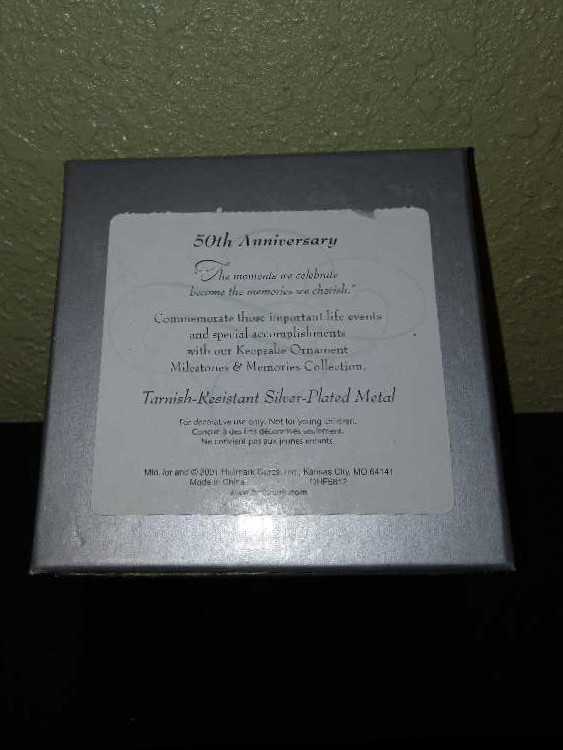 Milestones & Memories   50th Anniversary Bell  - 50th Anniversary (50th Anniversary) ornament collectible - Main Image 3