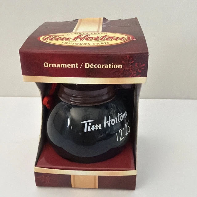 Tim Hortons: Coffee Pot 12:25 Ornament - Tim Hortons (Tim Hortons Christmas) ornament collectible - Main Image 2