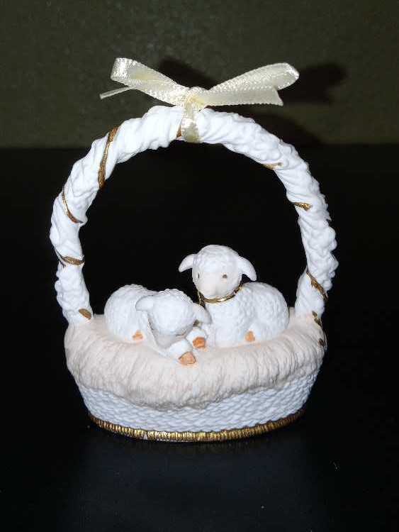 Christmas Is Gentle 1987 - Limited Edition   Individually Hand Numbered - Limited  Edition Hand-Painted Bone China (Lambs) ornament collectible - Main Image 2