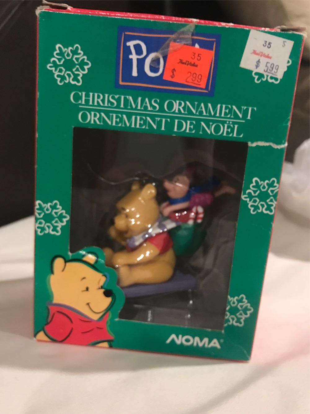 Winnie The Pooh And Piglet Sledding  ornament collectible [Barcode 028208771119] - Main Image 2