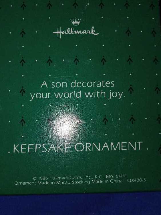 Son 1986 - Son ornament collectible - Main Image 2