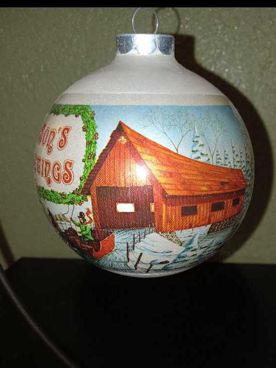 Season’s Greetings  (Skating on Pond) ornament collectible - Main Image 4