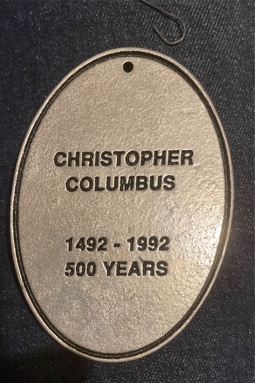 Wilton Armetale Pewter - 1992 - Christopher Columbus Statue - Columbus (History) ornament collectible - Main Image 2