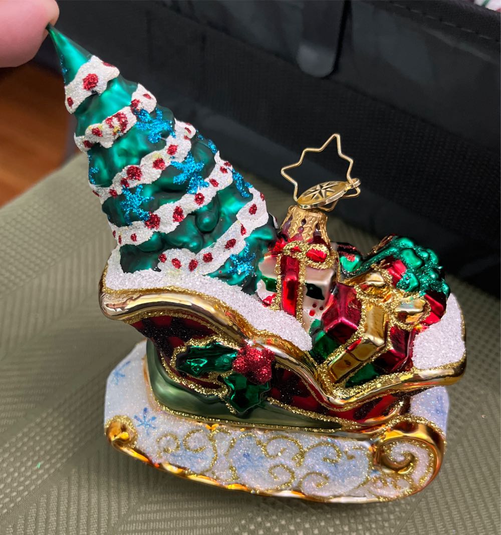 Snowy Sleigh Ride  ornament collectible - Main Image 2