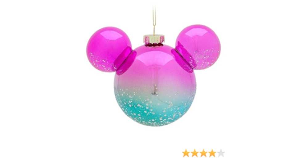 Mickey Mouse Icon Glass Ball Ombre - Disney: Mickey Mouse (Disney’s Mickey Mouse) ornament collectible [Barcode 465065019112] - Main Image 2