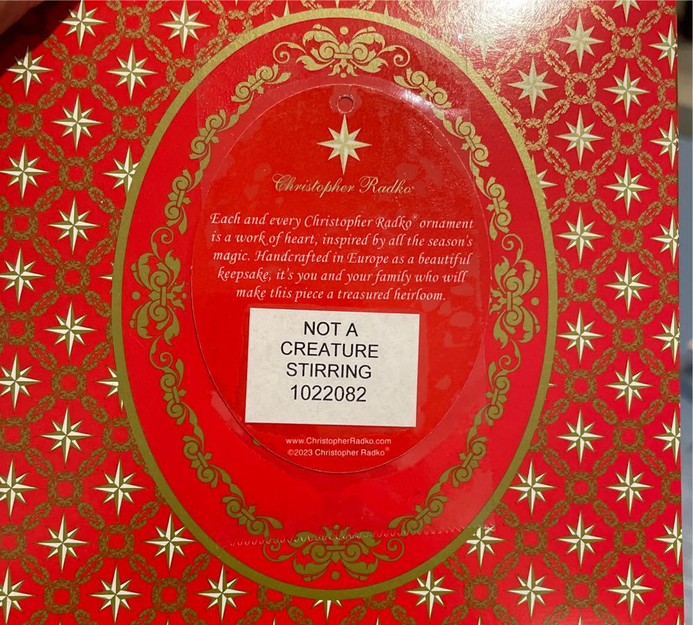 Not A Creature Stirring  ornament collectible - Main Image 2