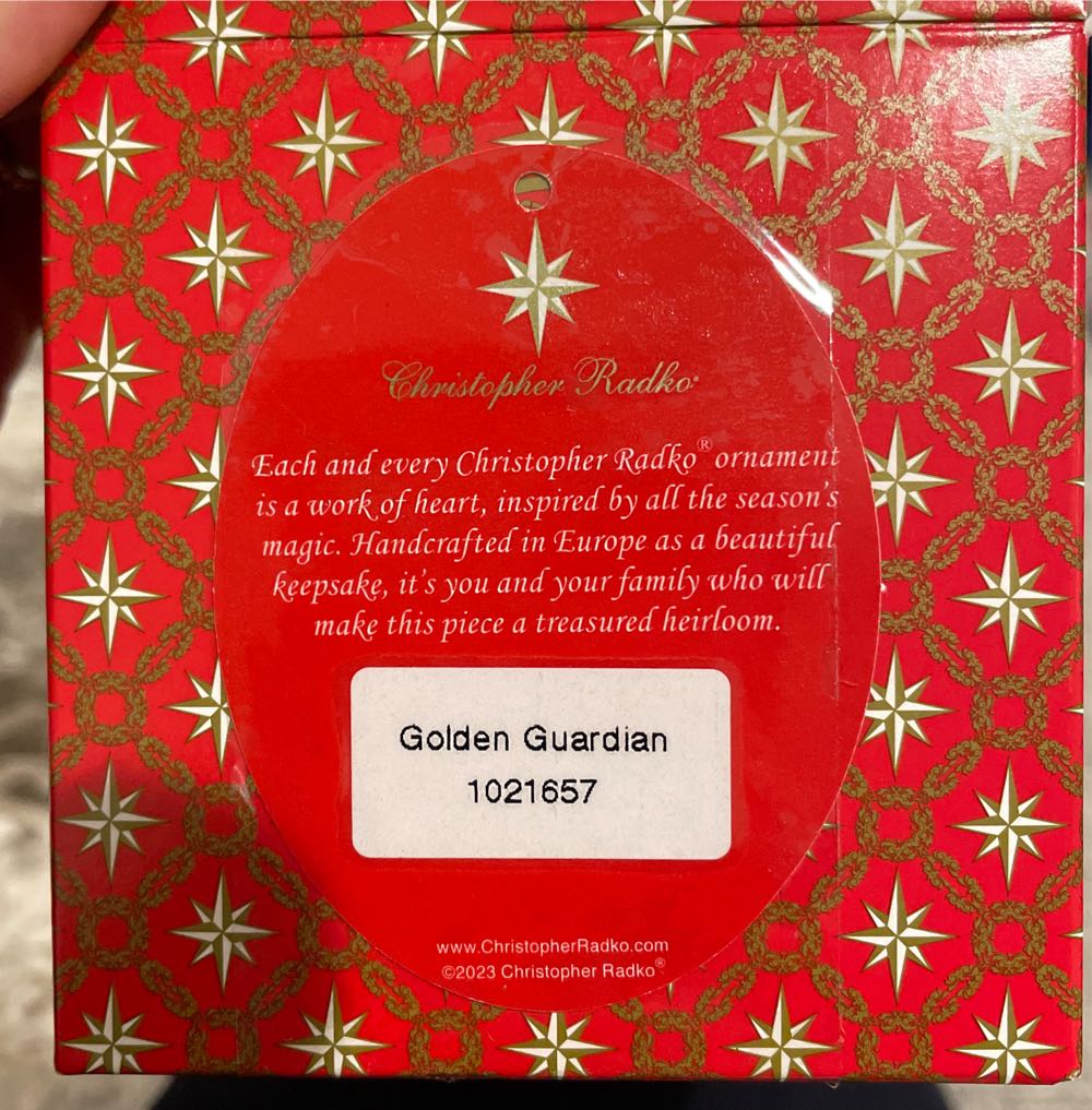 Golden Guardian  ornament collectible - Main Image 2