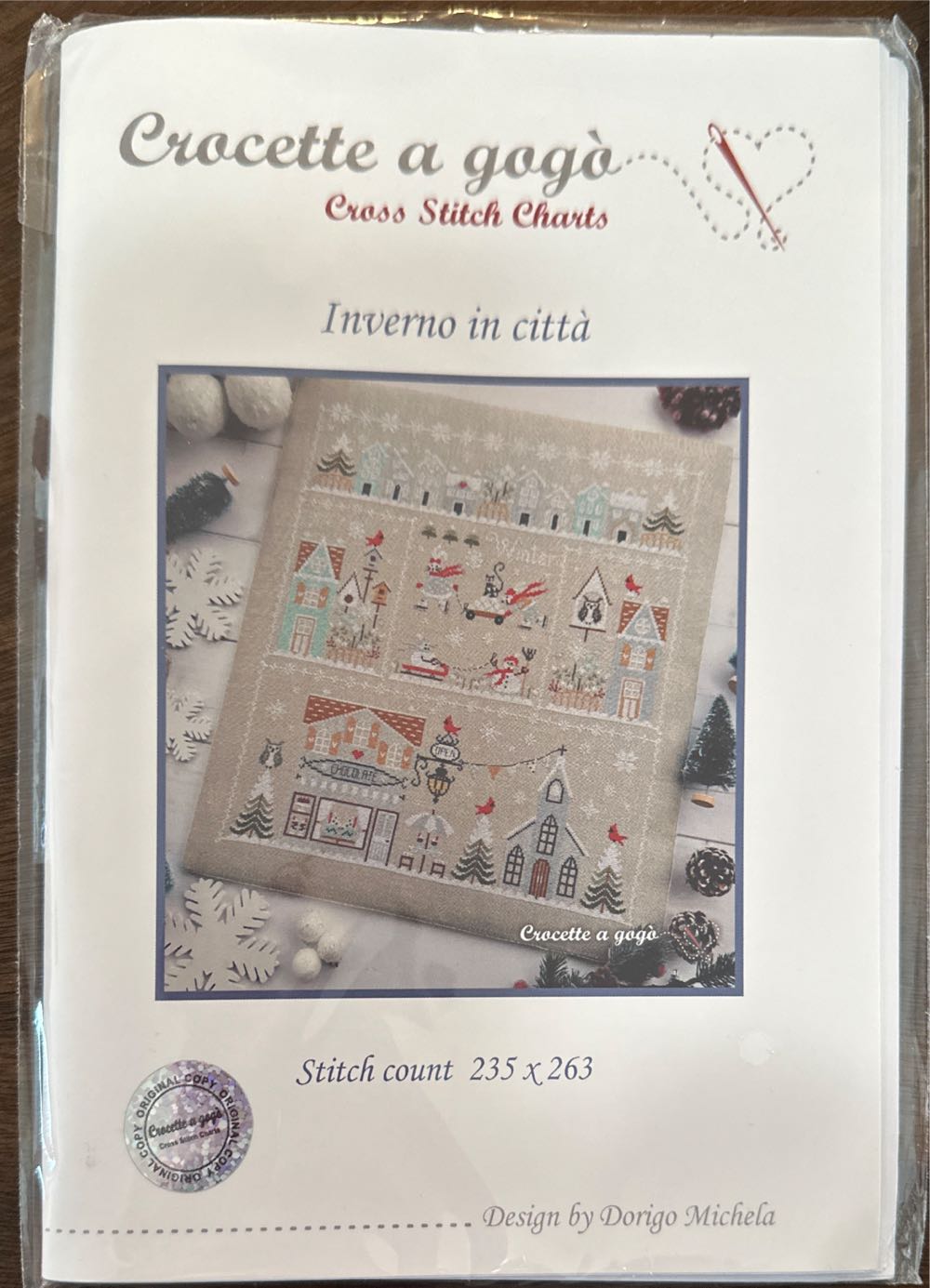 Bead & Sequin - Bell - Red, White, & Gold