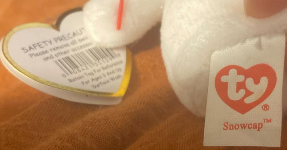 Ty Baby Beanies Snowcap Snowman Plush Ornament - Baby Beanies (Beanie Babies) ornament collectible [Barcode 008421351299] - Main Image 3