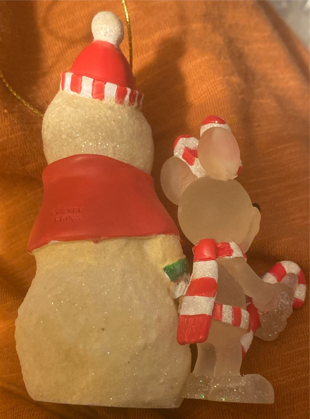 Walt Disney World Minnie Mouse Candy Cane & Snowman  - Minnie Mouse (Walt Disney World) ornament collectible - Main Image 2