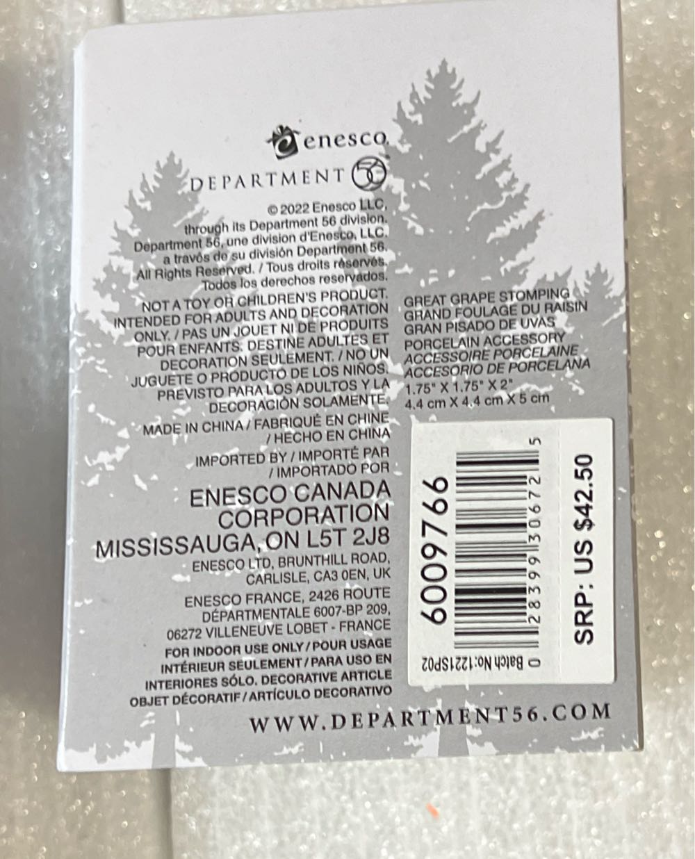 Great Grape Stomping - North Pole - Accessory (6009766) ornament collectible [Barcode 028399306725] - Main Image 3