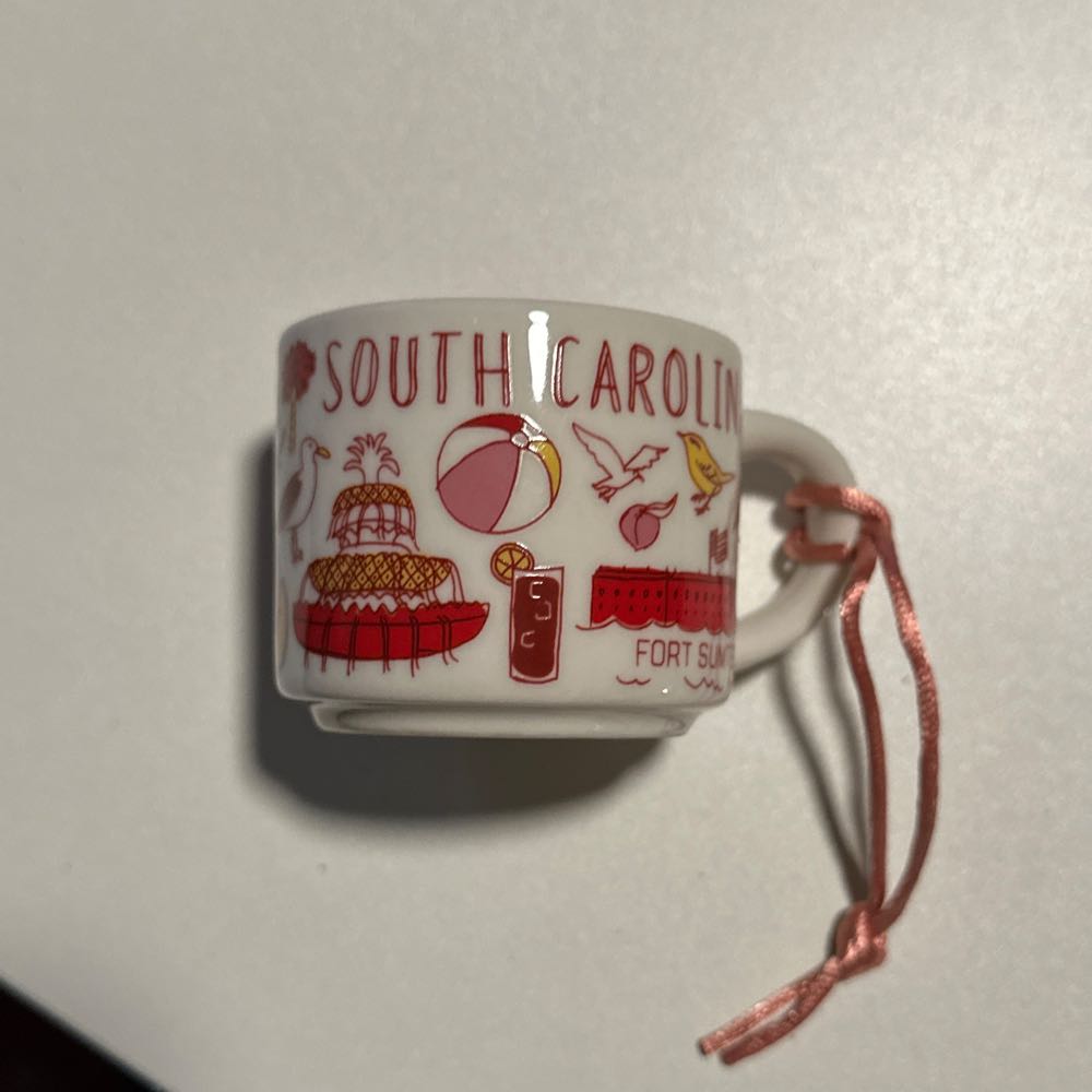 South Carolina Starbucks Been There Series Ornament Mug 2 Oz  ornament collectible [Barcode 762111305077] - Main Image 2