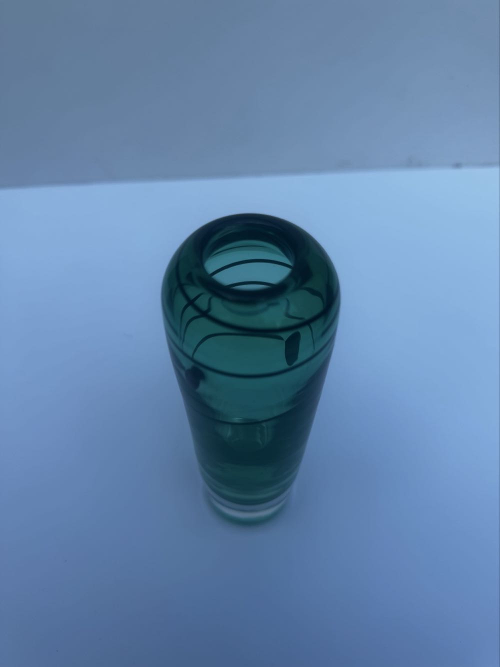 Sue Macgillivray Green Black Swirl Bud Vase   ornament collectible - Main Image 3