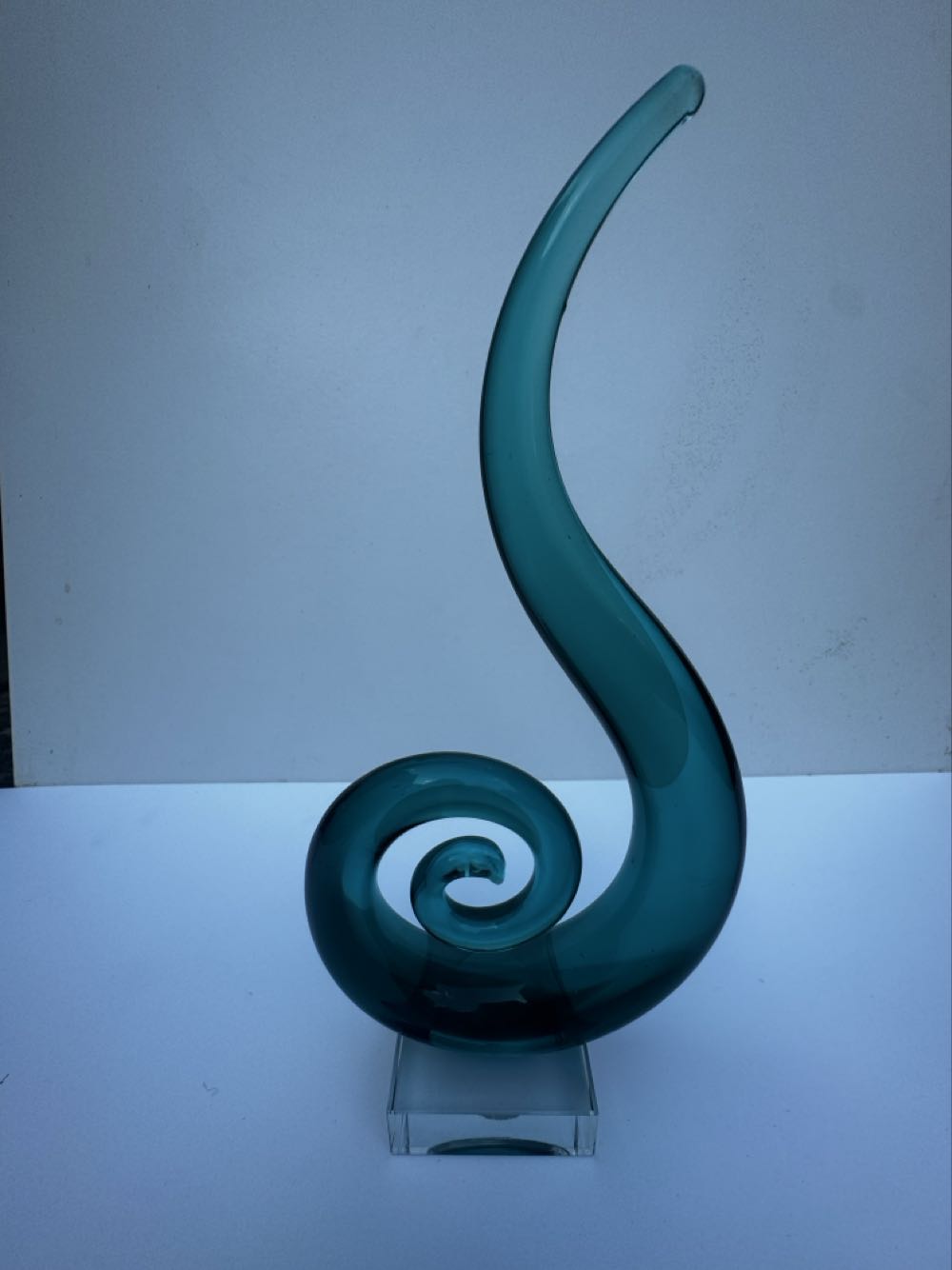Blue Swirl Glass Stand   ornament collectible - Main Image 3