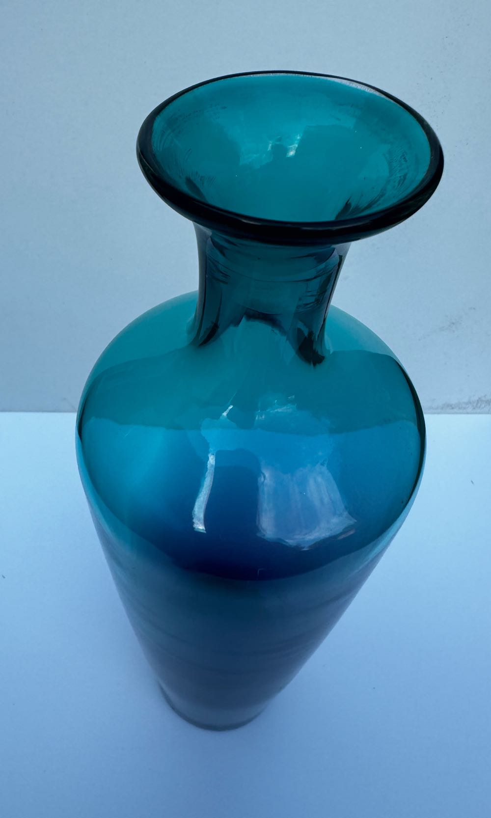 Green Purple Ombre Large Vase ornament collectible - Main Image 2