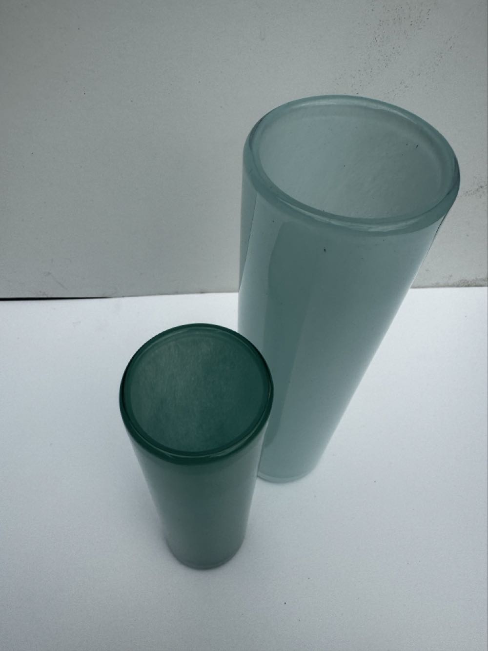 Eirian 2x Green Glass Bud Vase  ornament collectible - Main Image 2