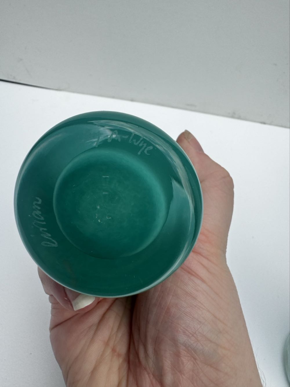 Eirian 2x Green Glass Bud Vase  ornament collectible - Main Image 3