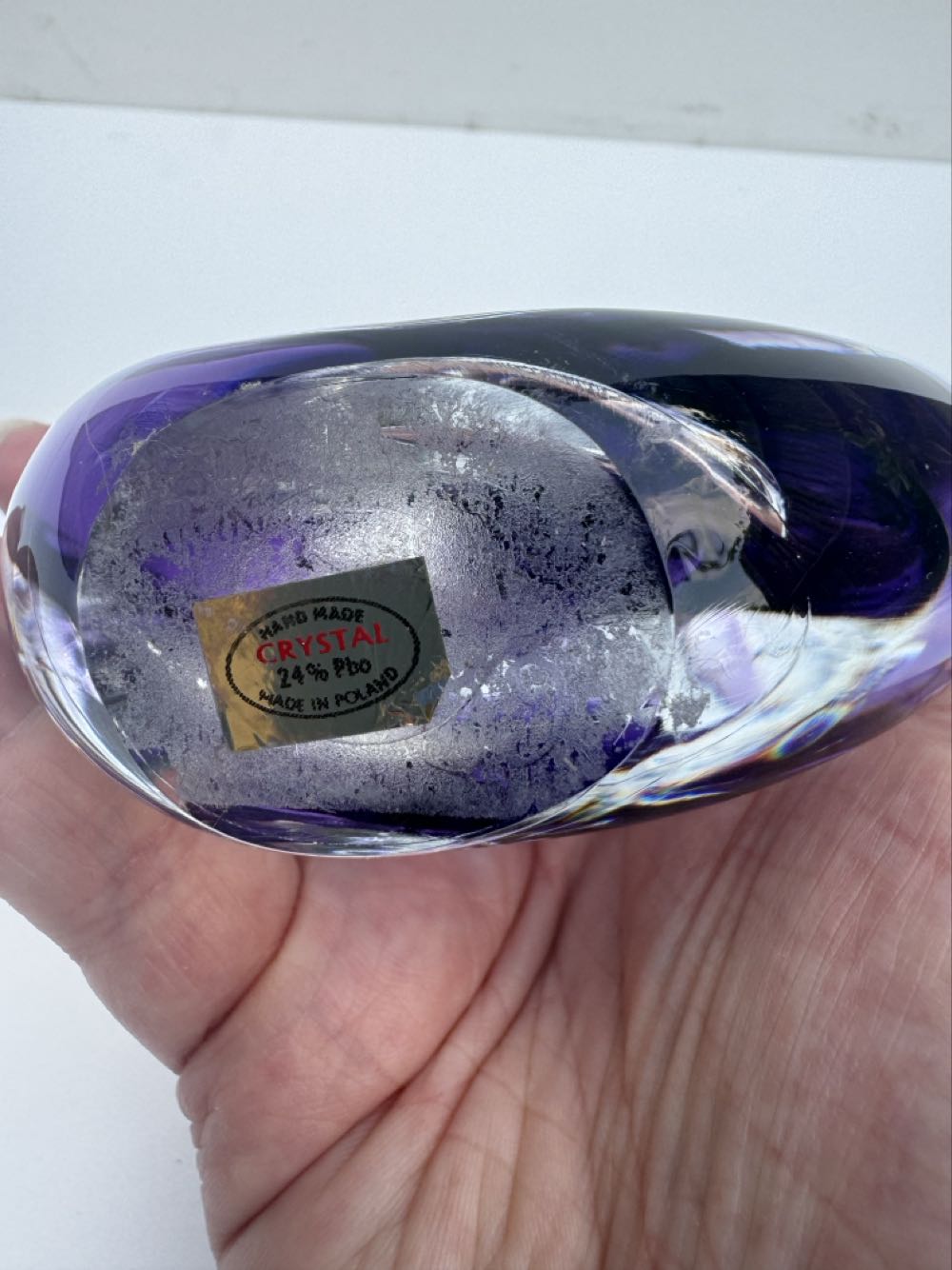 Purple Glass Teardrop  ornament collectible - Main Image 4