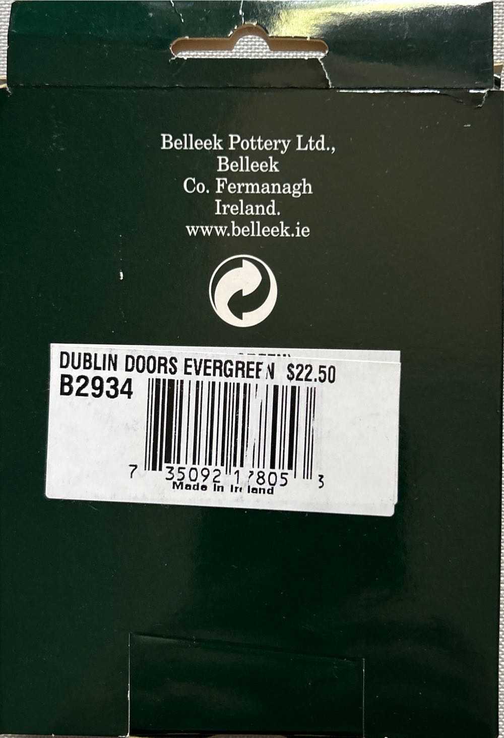 Bellek Dublin Doors  ornament collectible [Barcode 735092178053] - Main Image 2