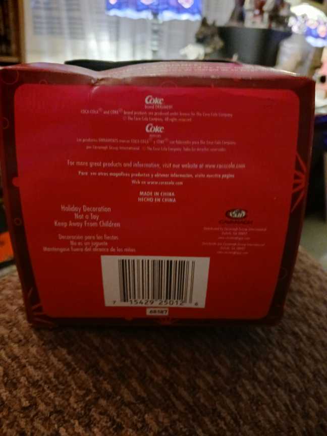 Coca-Cola Ornament Hoilday Radiance Polar Bear W/Cubs On Shoulders & Coke Bottle  - Coca-Cola Ornament Holiday Radiance (Coca-Cola Ornament) ornament collectible - Main Image 4