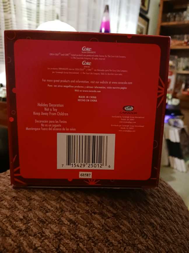 Coca-Cola Ornament Holiday Radiance Santa By Lamp Post W/Coke Bottle  - Coca-Cola Ornament Holiday Radiance (Coca-Cola Ornament) ornament collectible - Main Image 4