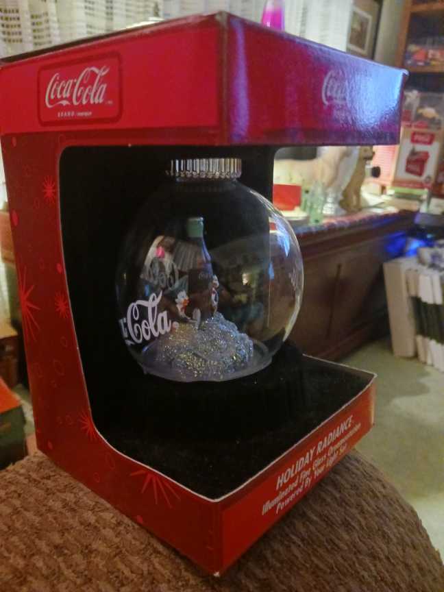 Coca-Cola Ornament Holiday Radiance Penguins W/Coke Bottle  - Coca-Cola Ornament Holiday Radiance (Coca-Cola Ornament) ornament collectible - Main Image 2