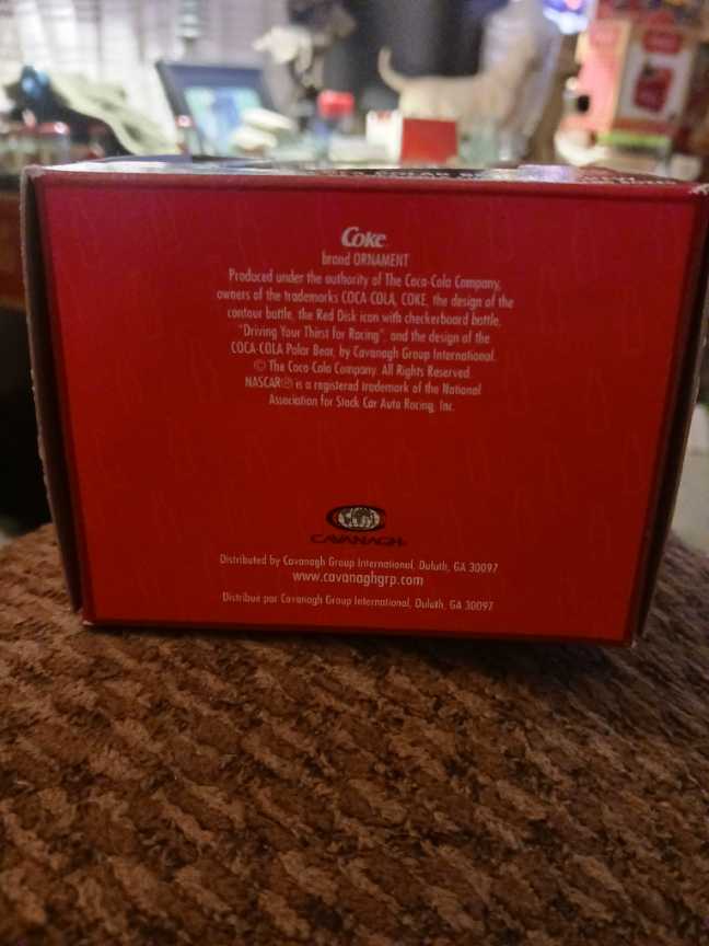 Coca-Cola Ornament Polar Bear Holding Air Gun Foot On Tire Pit Crew Series  - Coca-Cola Ornament Polar Bear Pit Crew Series (Coca-Cola Ornament) ornament collectible - Main Image 3