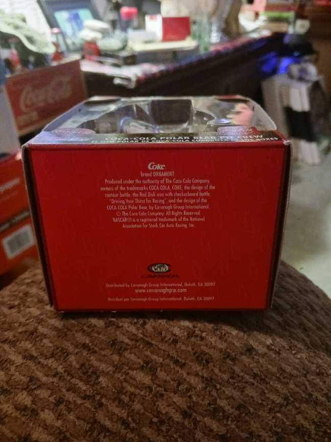 Coca-Cola Ornament Polar Bear Holding Tire Pit Crew Series  - Coca-Cola Ornament Polar Bear Pit Crew Series (Coca-Cola Ornament) ornament collectible - Main Image 3