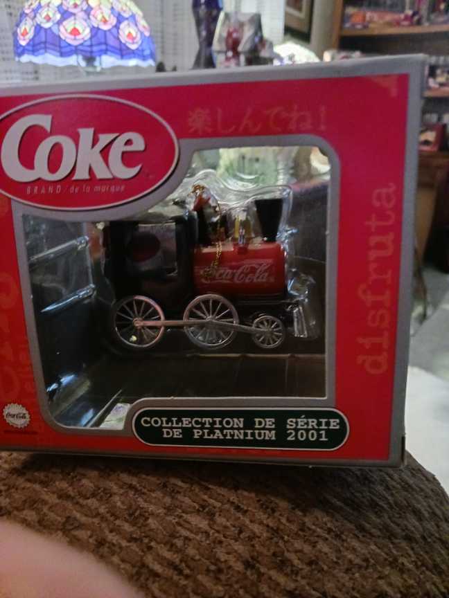Coca-Cola Ornament 2001 Platinum Series Polar Bear In Train - 2001 Platinum Series (Coca-Cola Ornament) ornament collectible - Main Image 2