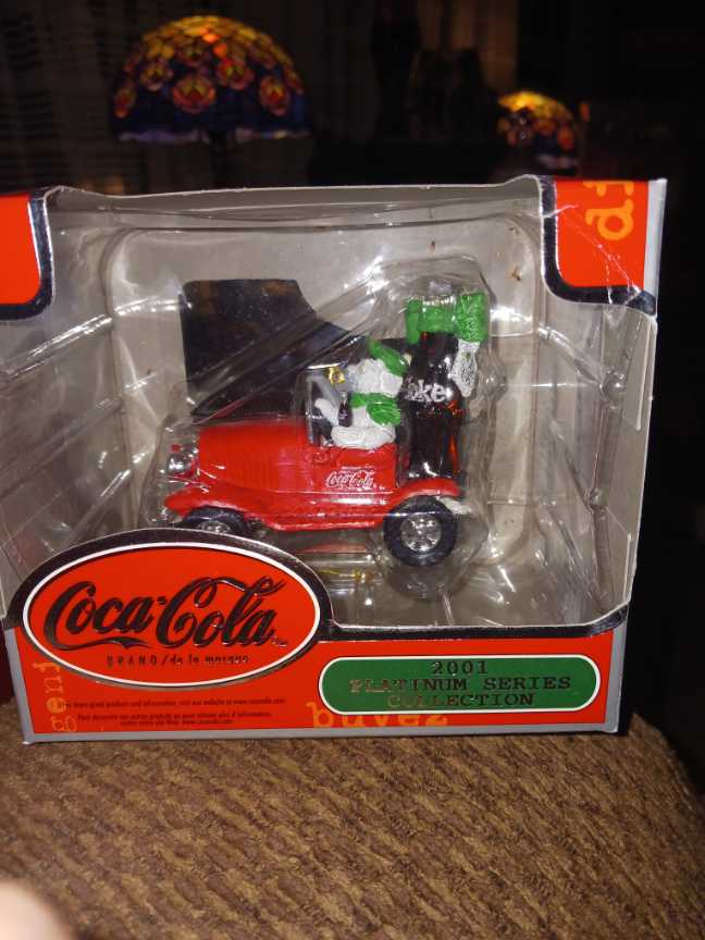 Coca-Cola Ornament 2001 Platinum Series Polar Bear In Car - 2001 Platinum Series (Coca-Cola Ornament) ornament collectible - Main Image 2
