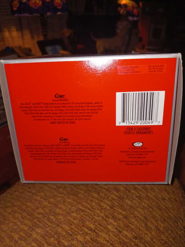 Coca-Cola Ornament 2000 Platinum Series Reindeer In Bi-Plane - 2000 Platinum Series (Coca-Cola Ornament) ornament collectible - Main Image 3