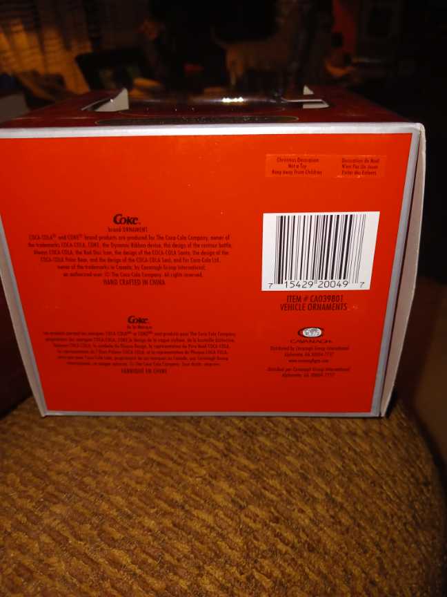 Coca-Cola Ornament 2000 Platinum Series Santa With Reindeer In Car - 2000 Platinum Series (Coca-Cola Ornament) ornament collectible - Main Image 3