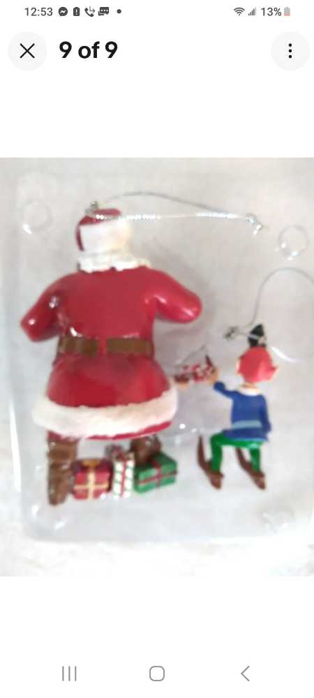 Coca-Cola Ornament Department 56Santa & Elf - Coca-Cola Department 56 (Coca-Cola Ornament) ornament collectible - Main Image 2