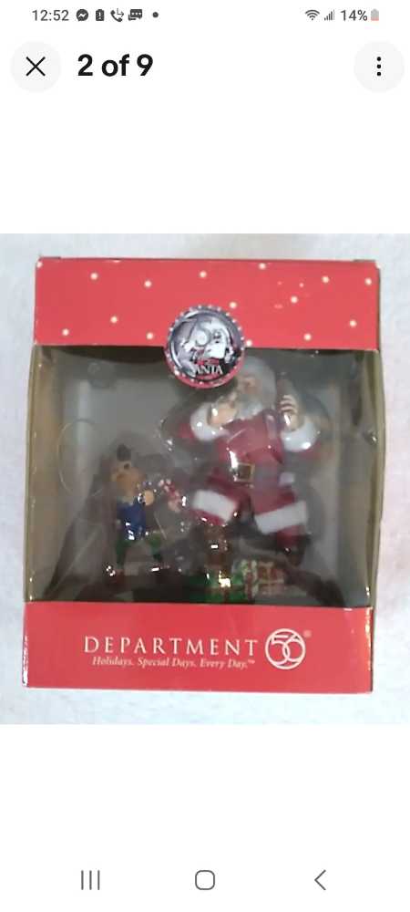 Coca-Cola Ornament Department 56Santa & Elf - Coca-Cola Department 56 (Coca-Cola Ornament) ornament collectible - Main Image 3