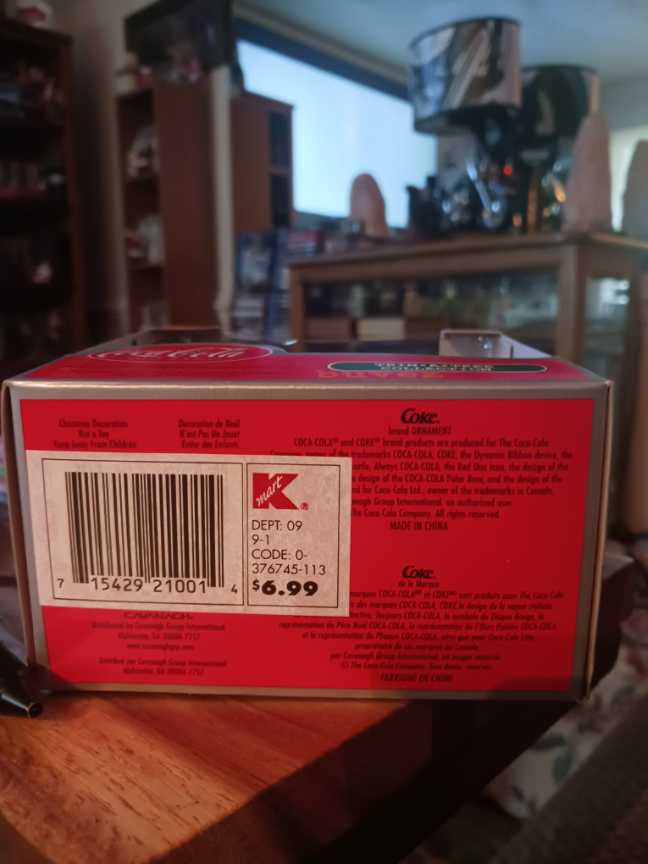 Coca-Cola Ornament Trim A Tree Santa With Christmas List Season’s Greetings  - Trim A Tree Collection (Coca-Cola Ornament) ornament collectible - Main Image 2