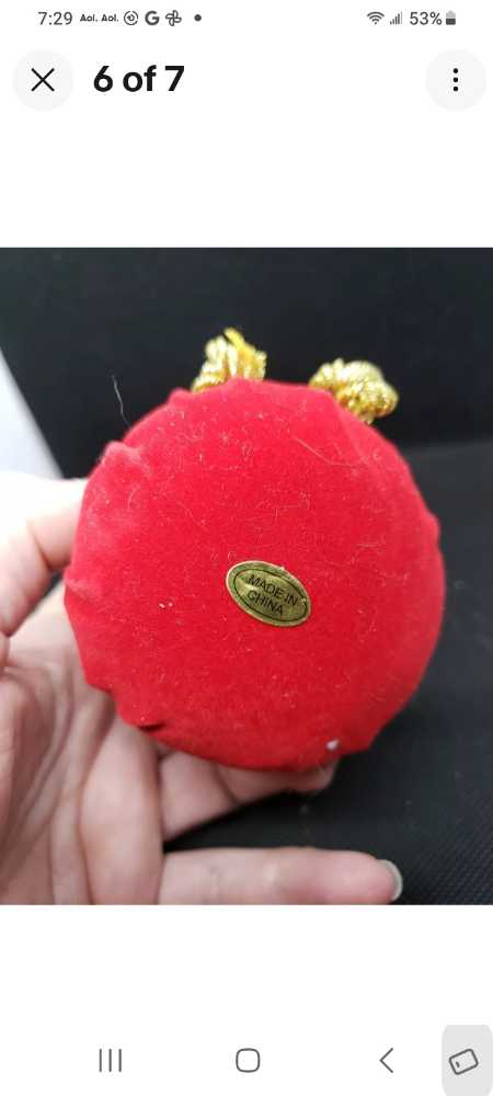 Coca-Cola Ornament In Red Velvet Bag Kurt Alder 2002 - Kurt S Adler (Coca-Cola Ornament) ornament collectible - Main Image 3