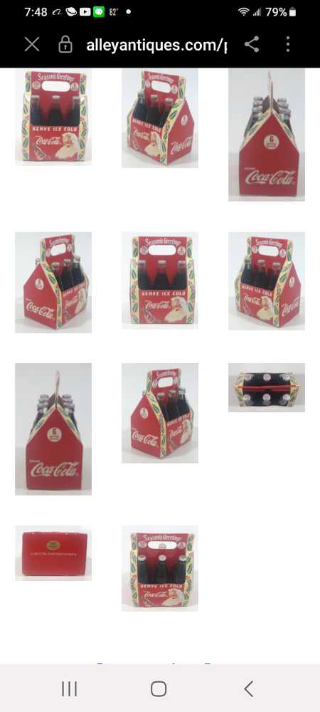 Coca-Cola Ornament 6 Pack Coke Bottles In Cardboard Carrier Season’s Greetings Serve Ice Cold 2010  (Coca-Cola Ornament) ornament collectible - Main Image 3